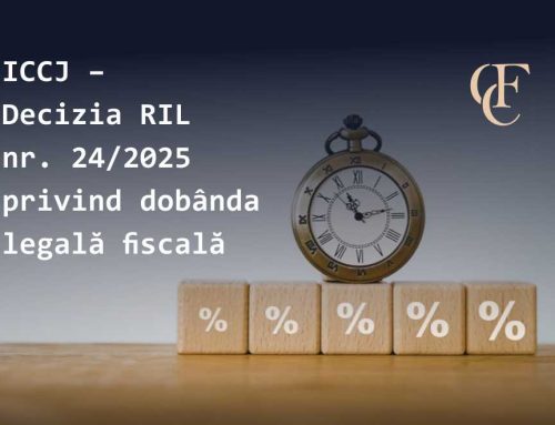 ICCJ – Decizia RIL nr. 24/2025 privind dobânda legală fiscală