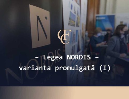Legea NORDIS – varianta promulgată (I)